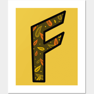 Rune Ansuz Retro Leaf Print Posters and Art